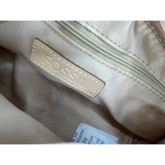 Y2K Fossil Pastel Mini Purse Leather Bottom - Picture 10 of 11